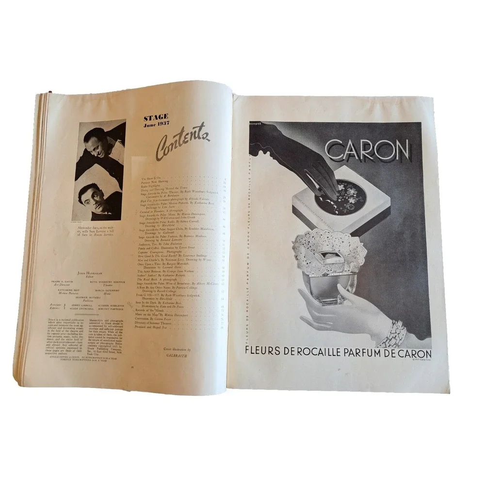 VTG Stage Magazine June 1937 In This Issue Stage Awards The Palms No Label C4‎